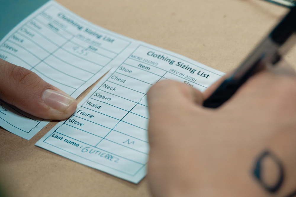 Echo Company 1st Uniform Fitting