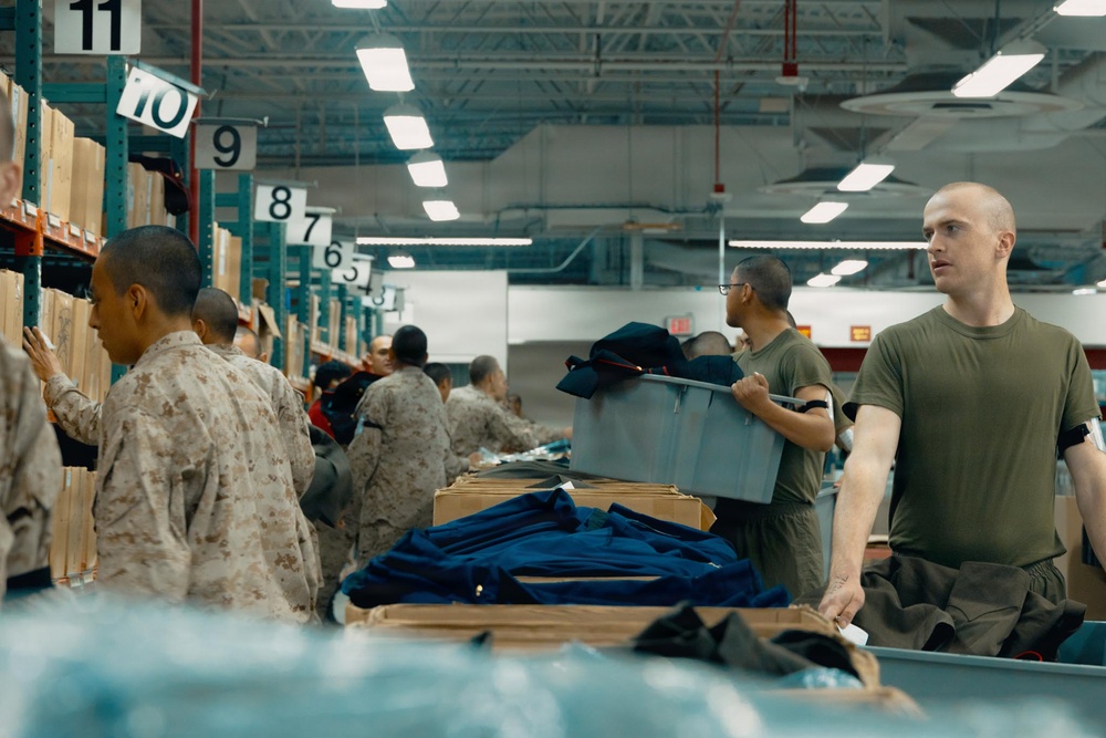 Echo Company 1st Uniform Fitting