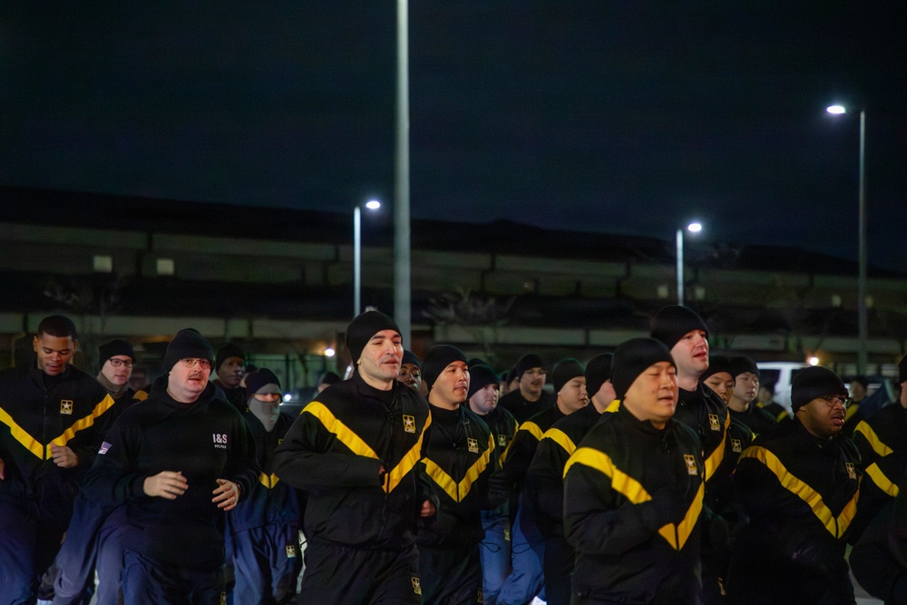 Eighth Army HHBN Battalion Run