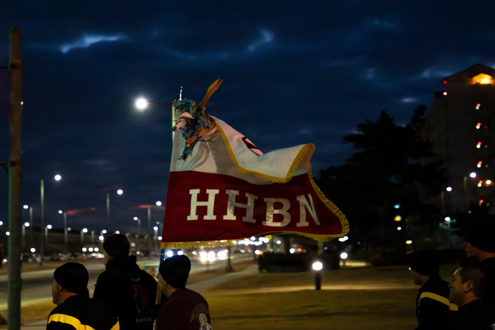 Eighth Army HHBN Battalion Run