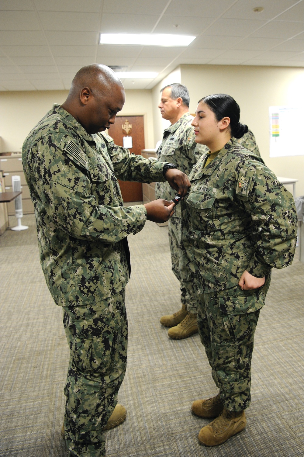 YN2 Pineda Frocking Ceremony