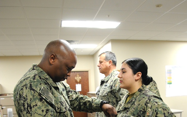 YN2 Pineda Frocking Ceremony