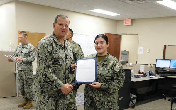 YN2 Pineda Frocking Ceremony