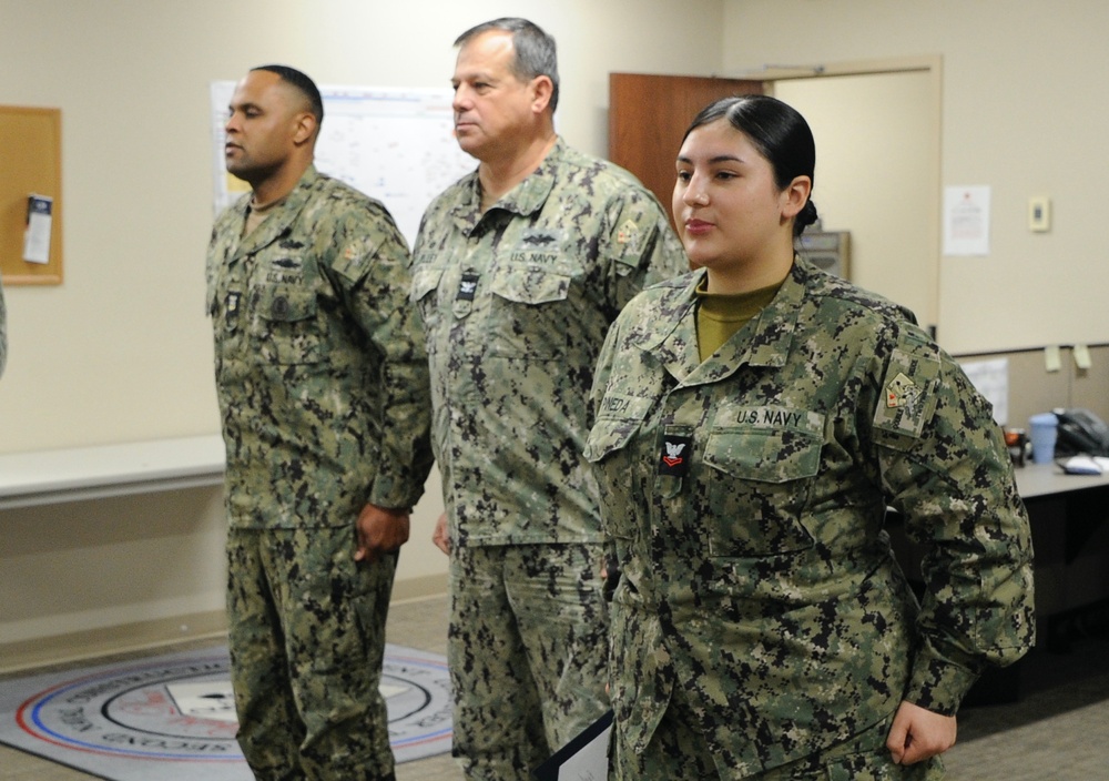 YN2 Pineda Frocking Ceremony