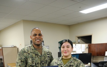 YN2 Pineda Frocking Ceremony