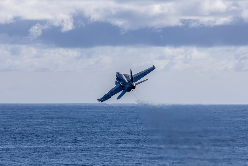 Abraham Lincoln conducts routine flight operations
