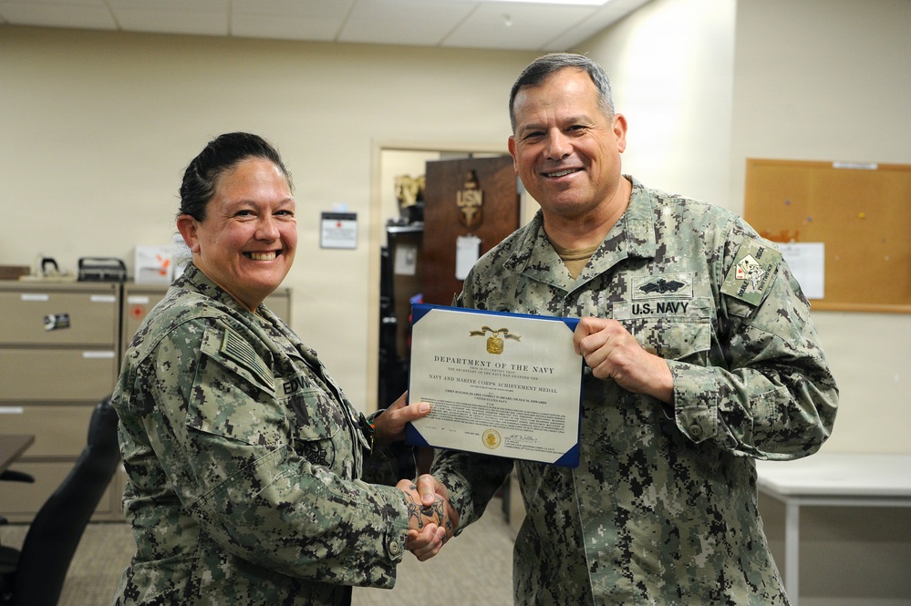 BUC Edwards End of Tour Ceremony