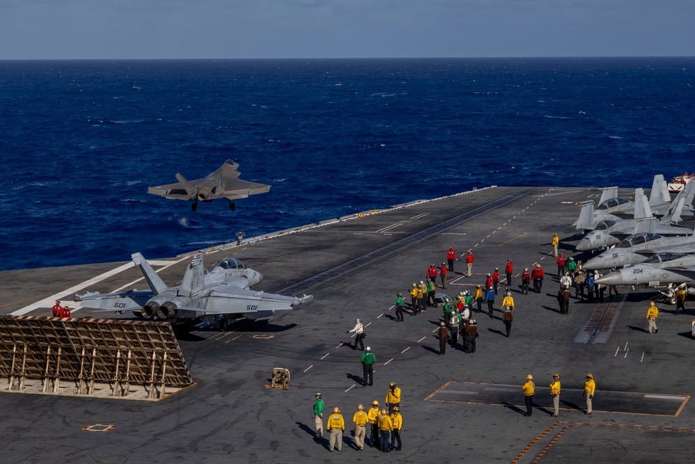 Abraham Lincoln conducts routine flight operations
