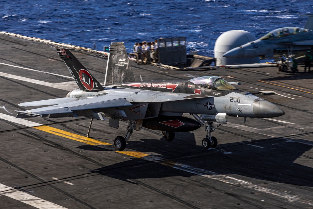 Abraham Lincoln conducts routine flight operations