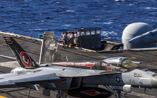 Abraham Lincoln conducts routine flight operations