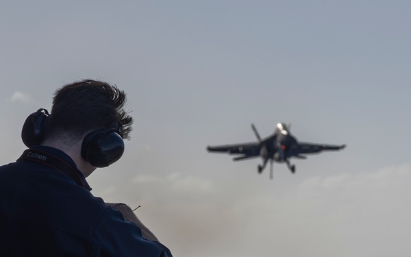 Abraham Lincoln conducts routine flight operations