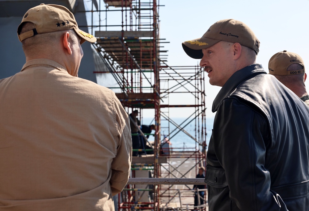 USS Roosevelt (DDG 80) Conducts Shipboard Preservation, Welcomes Naval Surface Group Central in Manama, Bahrain