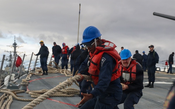 USS Paul Ignatius (DDG 117) departs Naval Station Rota, Spain