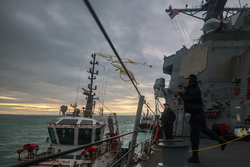 USS Paul Ignatius (DDG 117) returns to Naval Station Rota, Spain