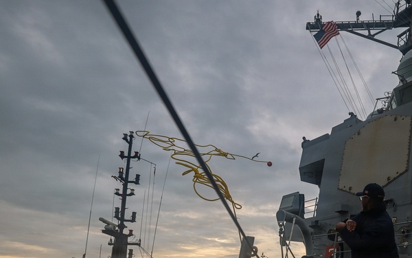 USS Paul Ignatius (DDG 117) returns to Naval Station Rota, Spain