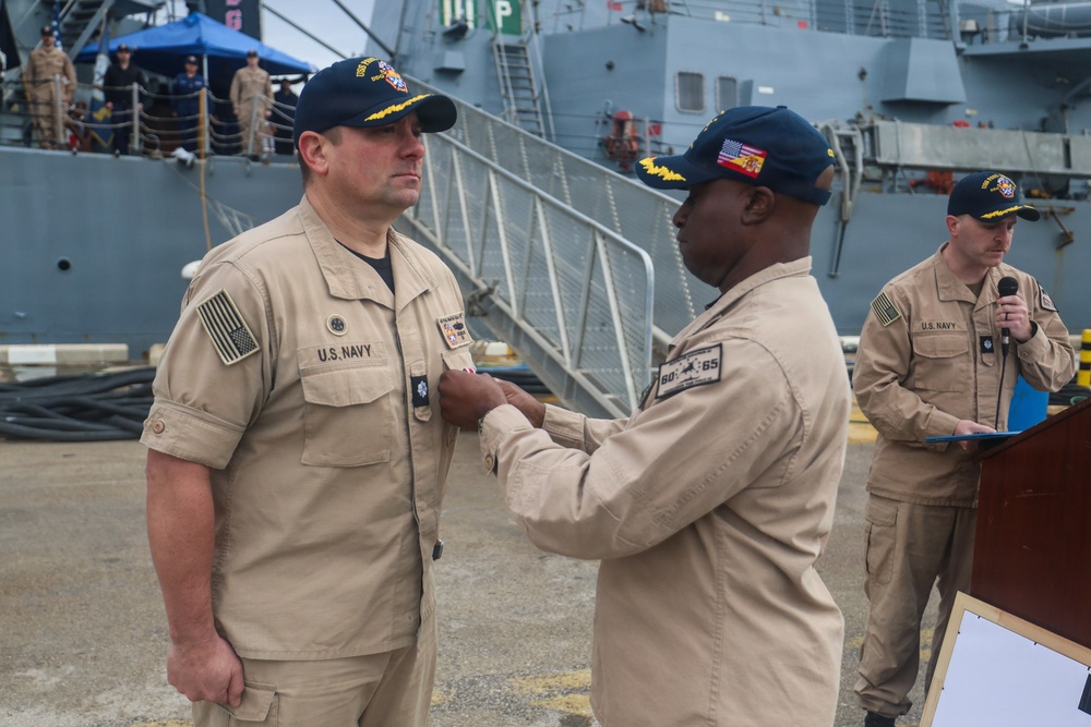 USS Paul Ignatius (DDG 117) holds a Change of Command aboard Naval Station Rota, Spain