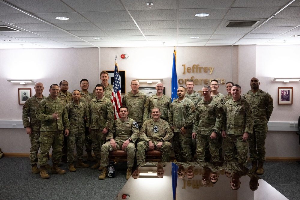 Chief master sergeant selects recognized at RAF Mildenhall