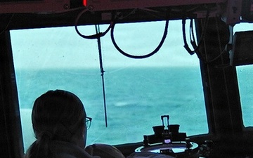 USS Bulkeley (DDG 84) conducts maritime operations in support of M/V Bella 1 seizure