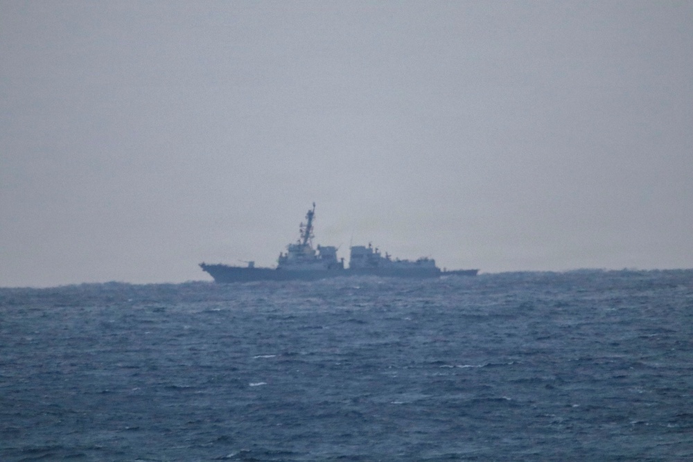 USS Bulkeley (DDG 84) conducts maritime operations in support of M/V Bella 1 seizure