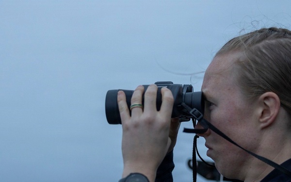USS Bulkeley (DDG 84) conducts maritime operations in support of M/V Bella 1 seizure
