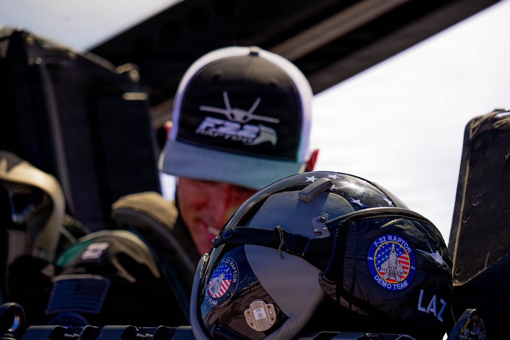 F-22 Raptor Aerial Demonstration Team performs at Air Dot Show Tour Ft. Lauderdale 2025
