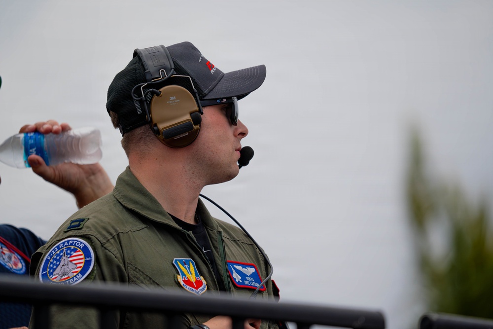 F-22 Raptor Aerial Demonstration Team performs at Air Dot Show Tour Ft. Lauderdale 2025