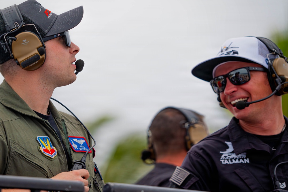 F-22 Raptor Aerial Demonstration Team performs at Air Dot Show Tour Ft. Lauderdale 2025