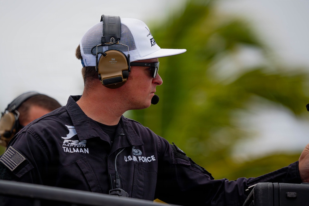F-22 Raptor Aerial Demonstration Team performs at Air Dot Show Tour Ft. Lauderdale 2025