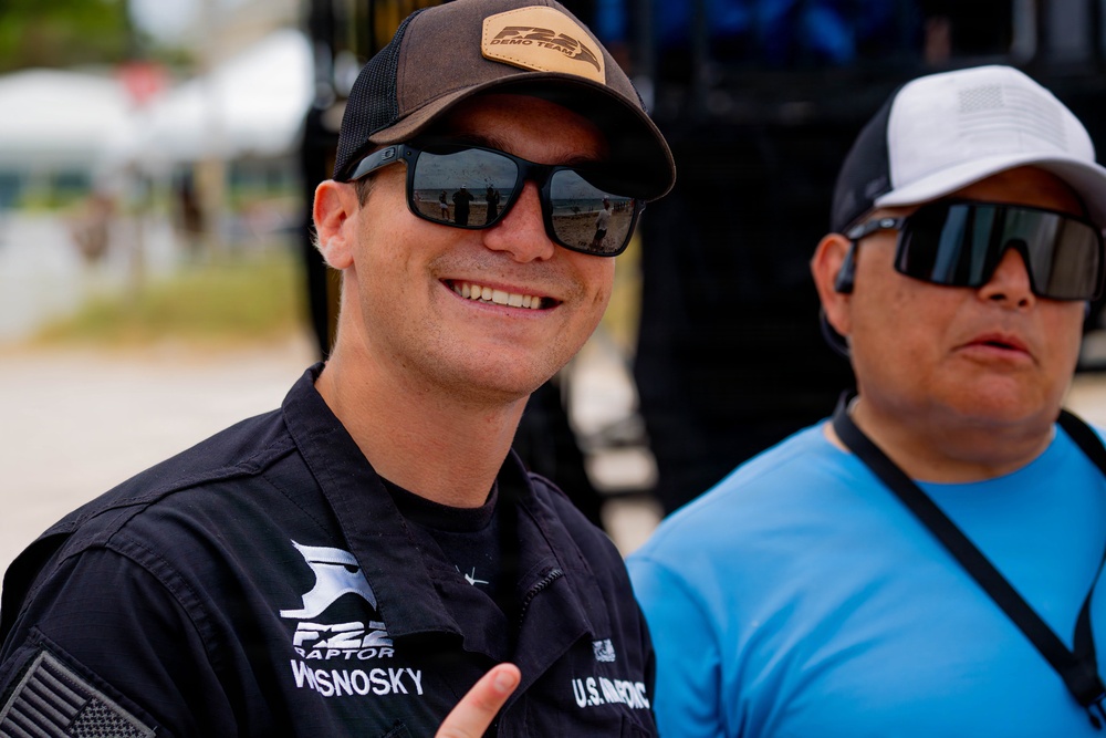 F-22 Raptor Aerial Demonstration Team performs at Air Dot Show Tour Ft. Lauderdale 2025