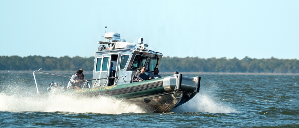 Charleston Airmen static line jump over Lake Moultrie