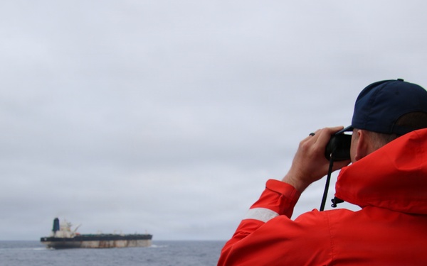 USCGC Munro conducts maritime operations in support of M/V Bella 1 seizure