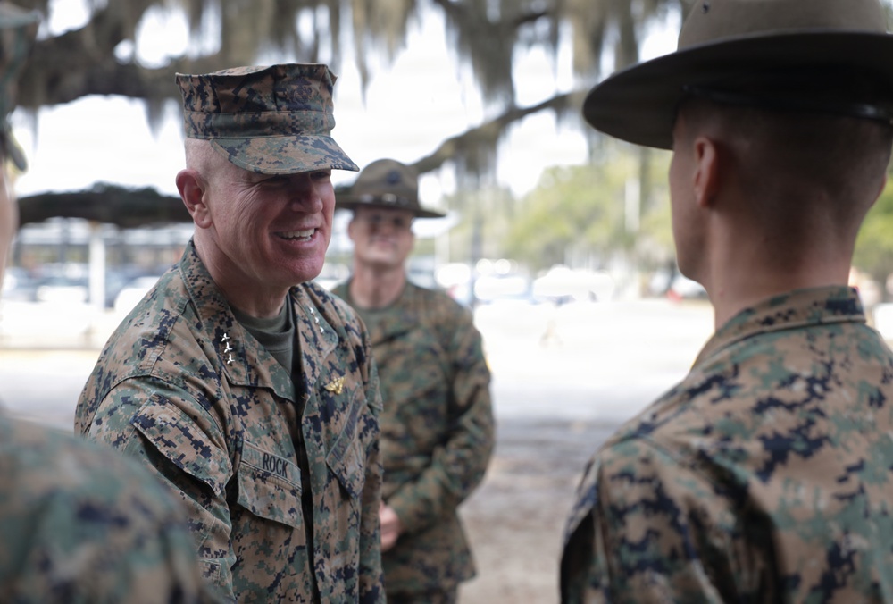 Lt. Gen. Rock Visits Parris Island
