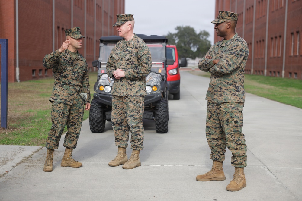 Lt. Gen. Rock Visits Parris Island