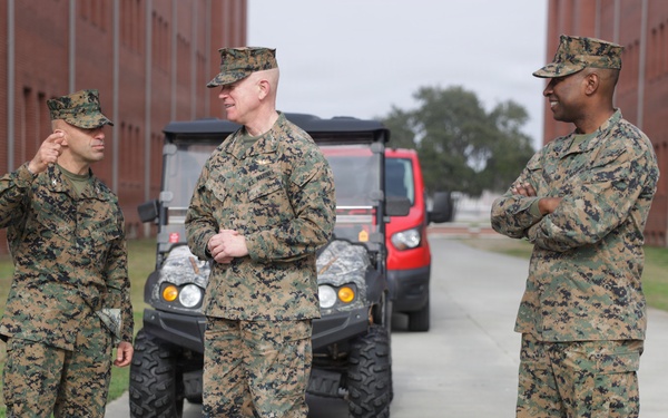 Lt. Gen. Rock Visits Parris Island