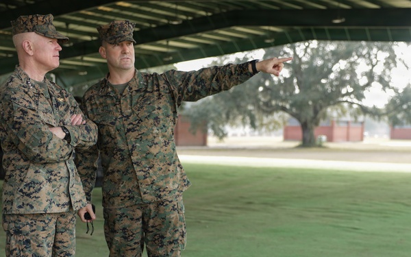 Lt. Gen. Rock Visits Parris Island