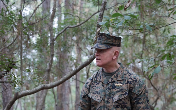 Lt. Gen. Rock Visits Parris Island