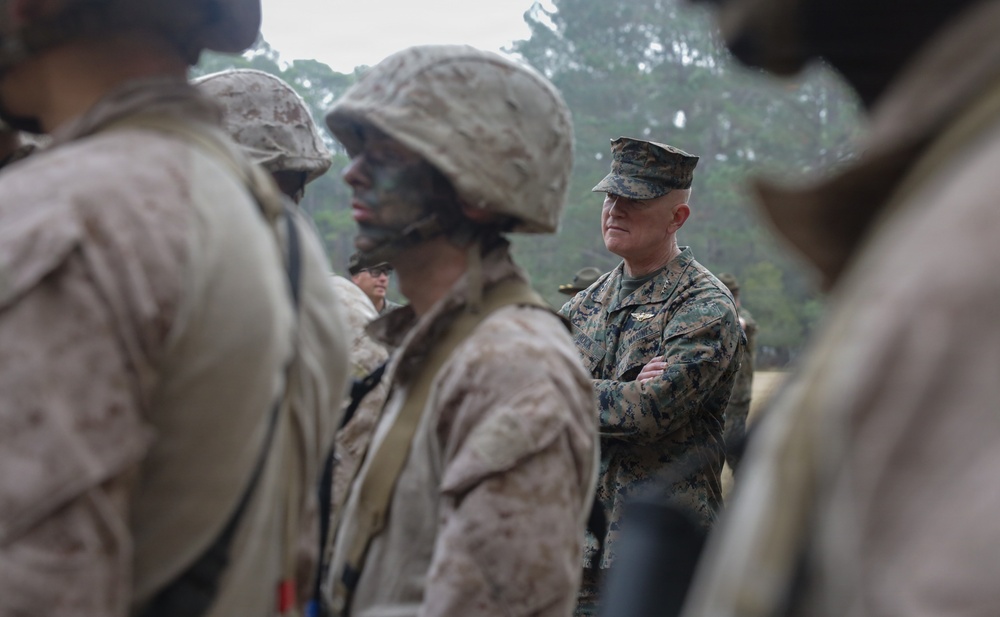 Lt. Gen. Rock Visits Parris Island