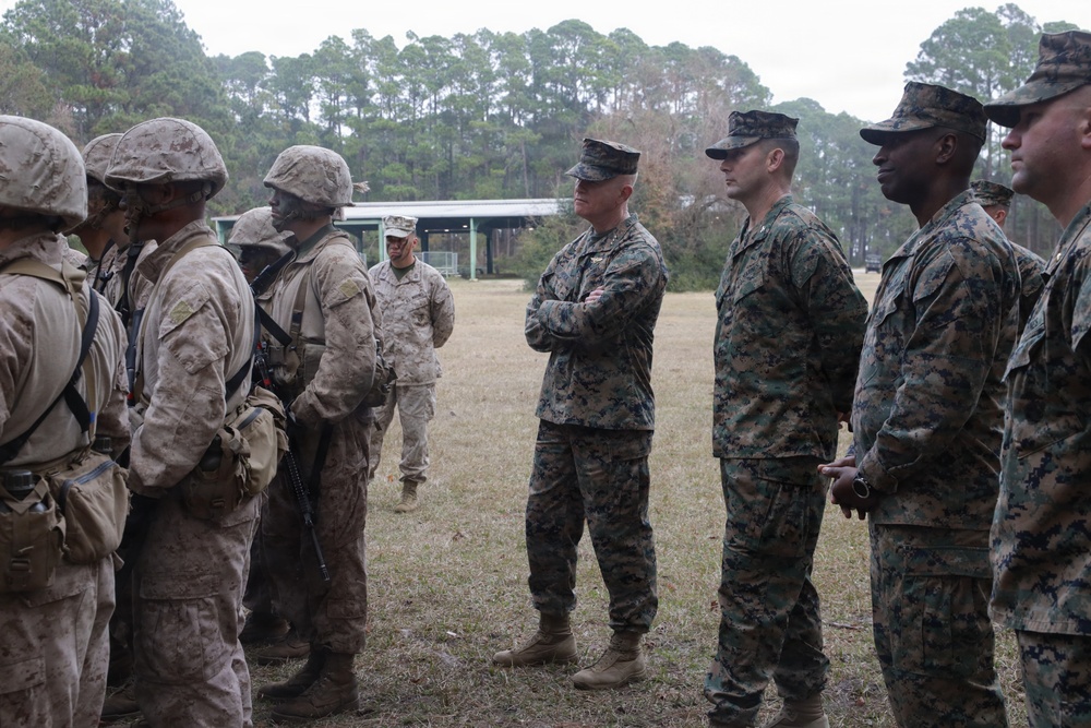 Lt. Gen. Rock Visits Parris Island