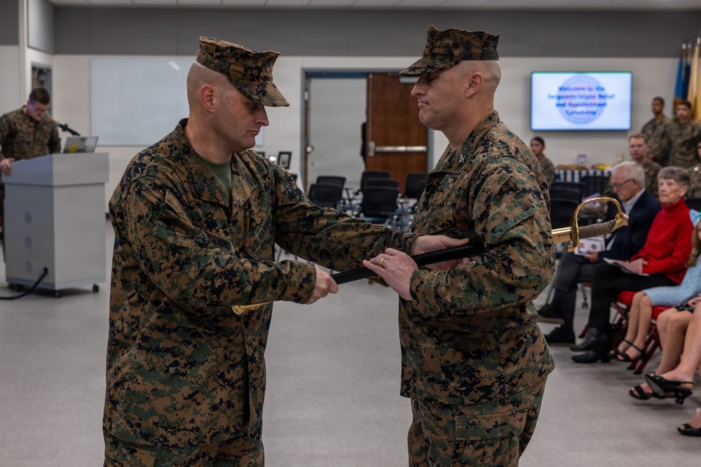 Marine Corps Engineer School Relief and Appointment Ceremony