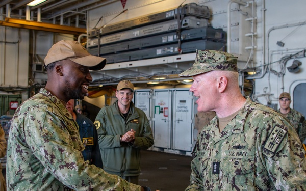 Lt. Gen. Wortman, Vice Adm. Wade visit USS Boxer