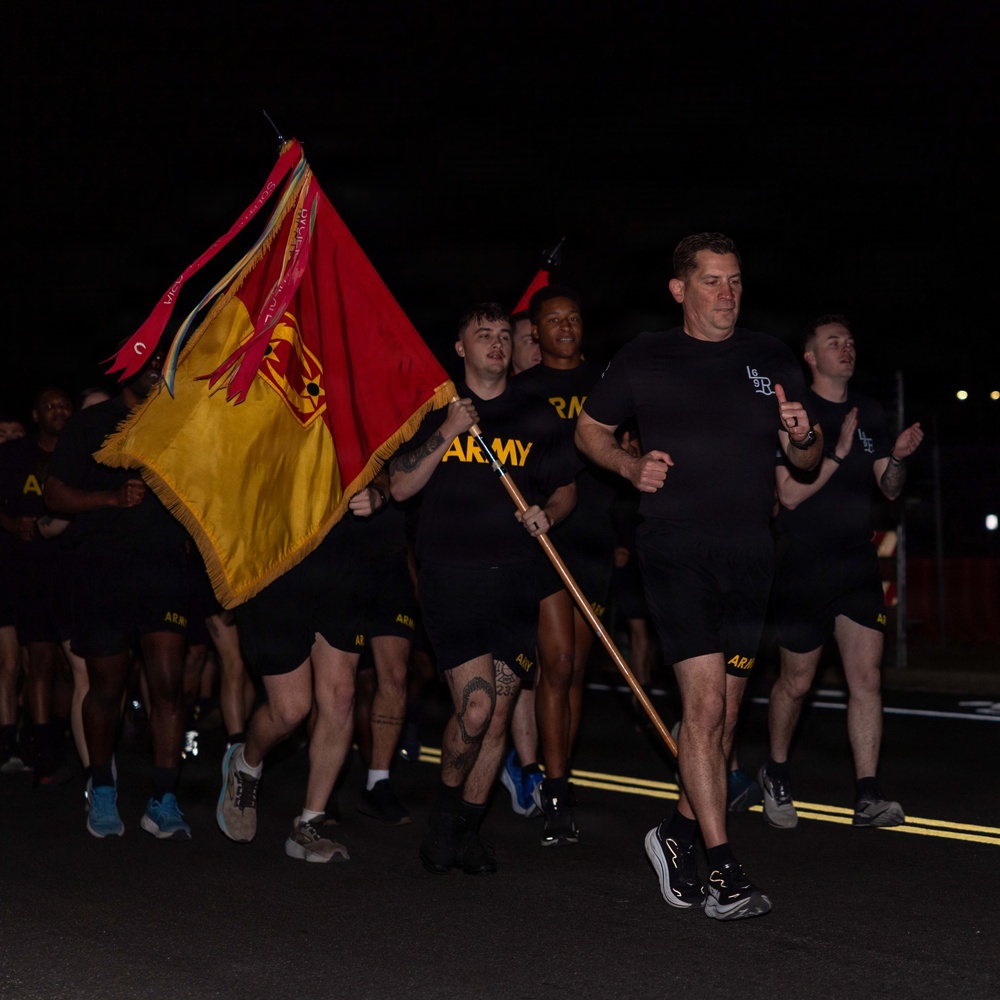 69th Air Defense Artillery Brigade Conducts Formation Run