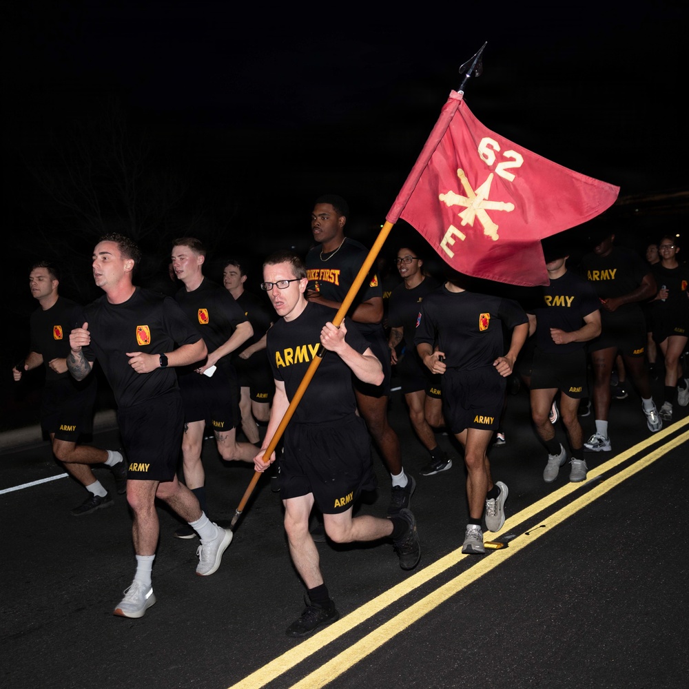 69th Air Defense Artillery Brigade Conducts Formation Run