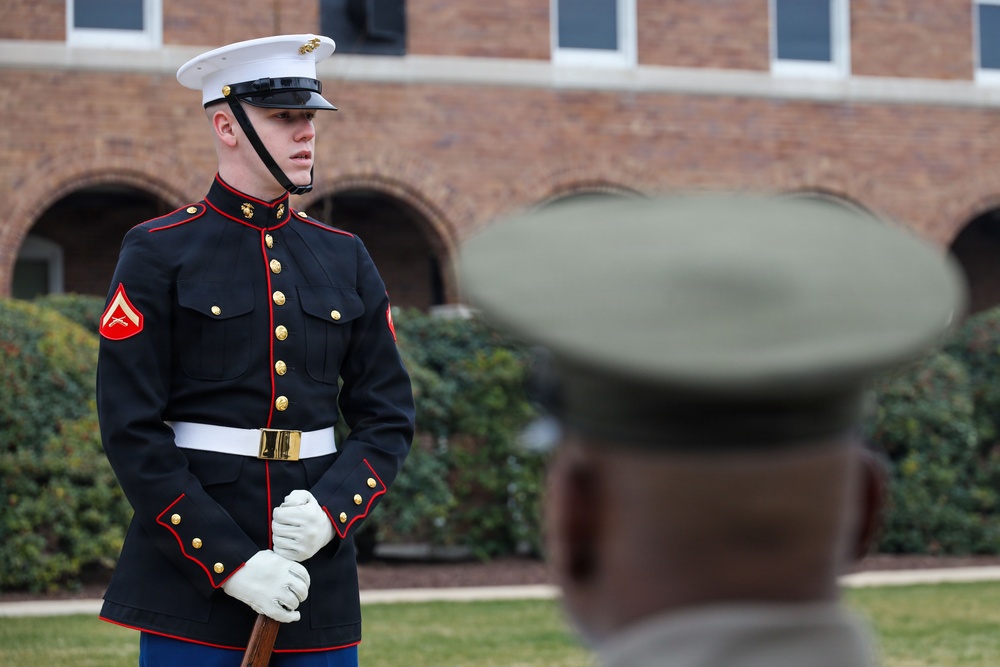 Trying out for the "Commandant's Four"