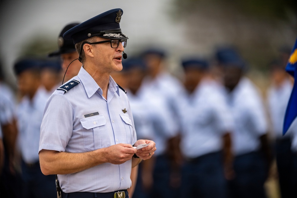 Maj. Gen. Cain attends BMT Graduation