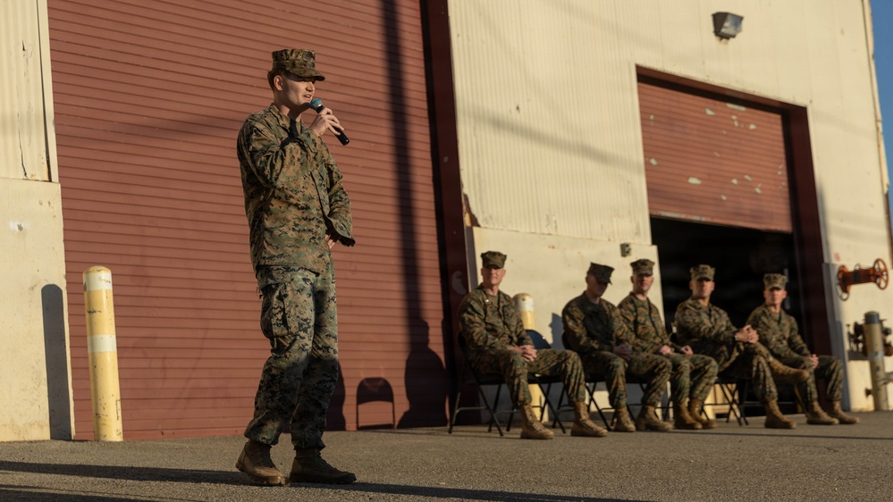 CLB-15 Conducts Company Change of Commands