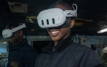Theodore Roosevelt Hosts Bridge Team VR Training Demonstration