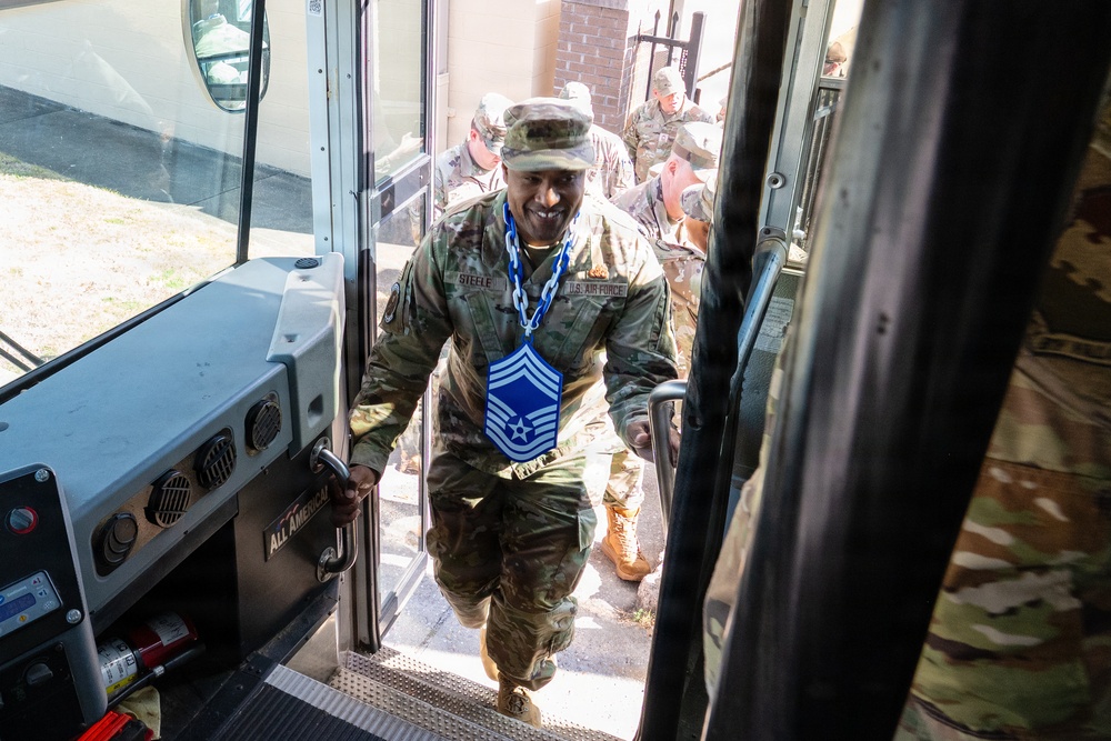 From Busses to Jeeps: Team Shaw Celebrates Air Force's Newest Chiefs