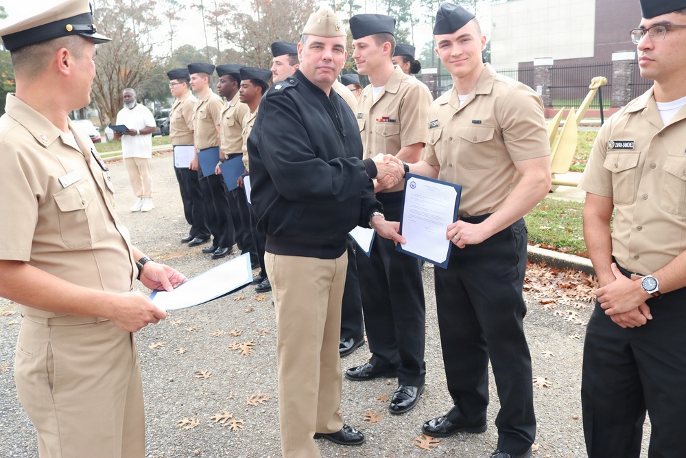 NIOC Pensacola holds January Awards Quarters