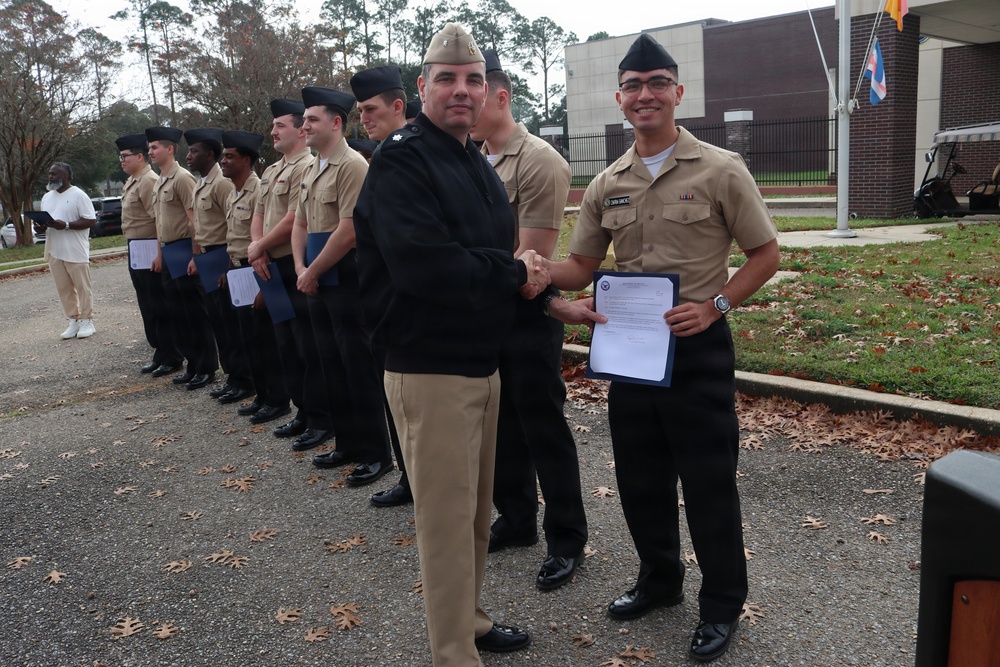 NIOC Pensacola holds January Awards Quarters