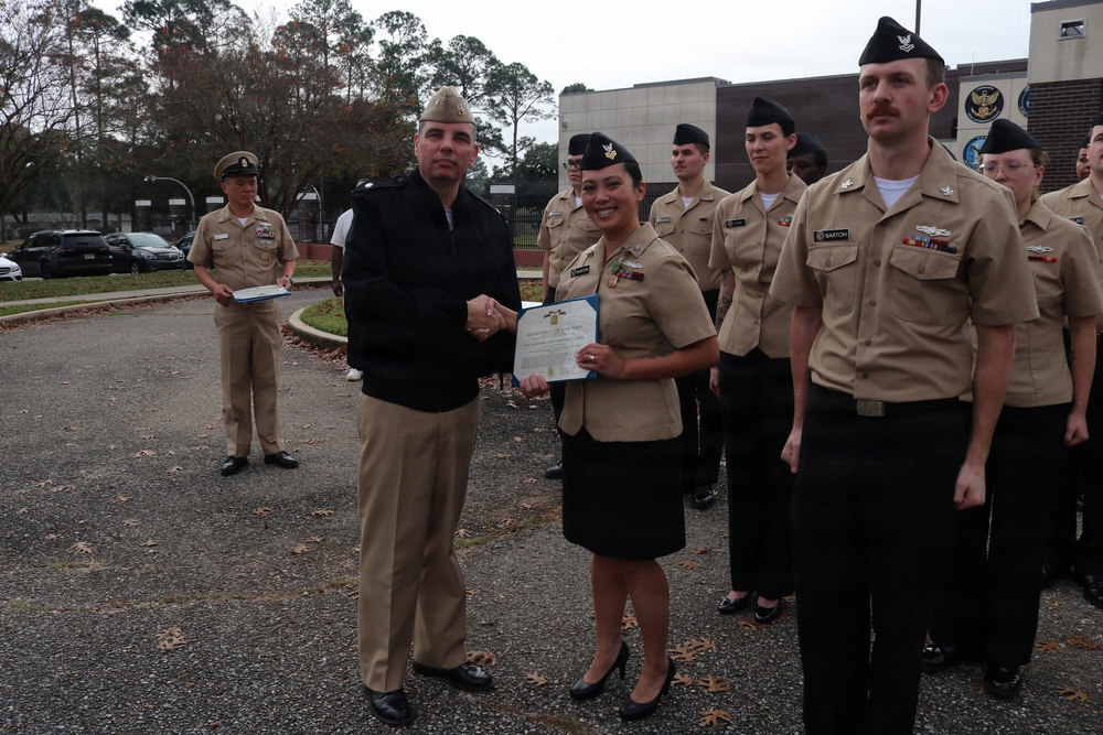 NIOC Pensacola holds January Awards Quarters
